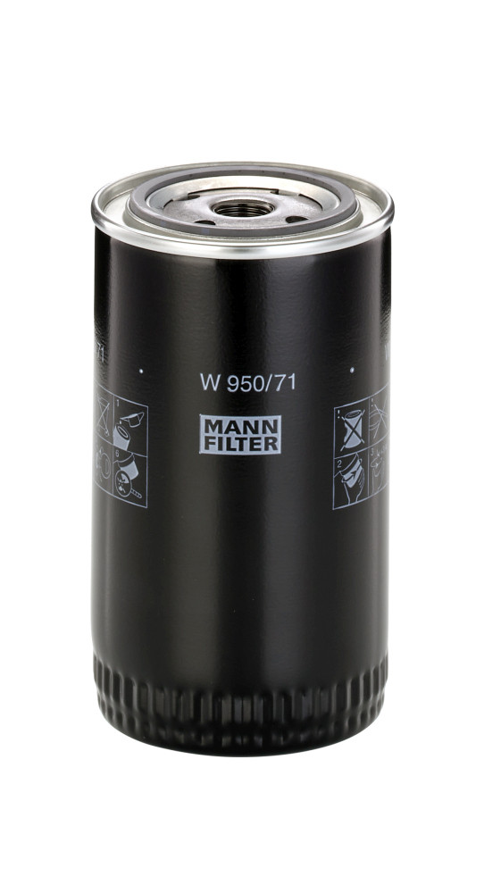 W 950/71, Oil Filter, Filter, MANN-FILTER, 1535339, BC-1043, HY460W