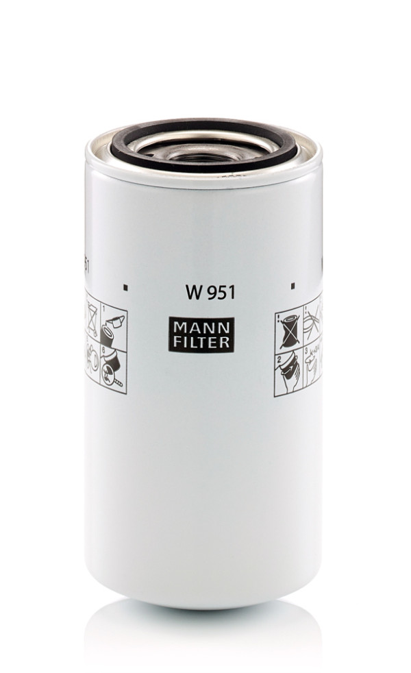 W 951, Ölfilter, Ölfilter, MANN-FILTER, 0704970120, 1012BF11025, 109-0360, 11691297, 1904296, 21U-60-11330, 263F107101, 28041787, 32/925413, 3937736, 43919927, 702619A1, 84476755, PMLF3970, 91-7336, 941401679, J937736, 9414101679, 106924, 1524551, 1535340, 23.589.00, 4700939082, 4-9501000048, 50350434, 51619, B7177, H320W, HF7936, LFH8252