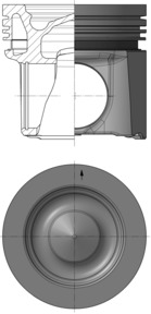 40627600, Kolben, Kolben komplett mit Ringen und Bolzen, KOLBENSCHMIDT, 1783535, STU130139, 2092020, 2172168, 2558603