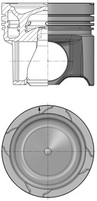 41178600, Piston, Complete piston with rings and pin, KOLBENSCHMIDT, 1805666, 1808063, 1816986, 1831196, 1834373, 1834374, 1856310, 1858588, 1860897, 1958587, 1973712, 1976615, 1976730, 1976731, 1997515, 2003399, 2003400, 130159, 130159/ST130177, ST130177