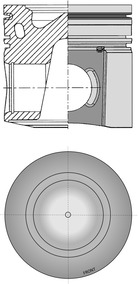 41541600, Píst, Kompletní píst - včetně kroužků a čepu, Píst komp.PX 5/7/kom.60,99mm, KOLBENSCHMIDT, 1704036, 4376347, 1707319, 4938619, 4955365, 4955520, 5397377, 224-3732, 224-3732WR, 225-3732, 4931041, 4955366