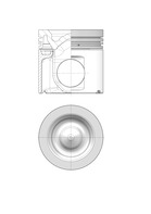 41517600, Kolben, Kolben komplett mit Ringen und Bolzen, KOLBENSCHMIDT, 1769338, 1798596, 061PI00101000, 56156880, 87-437600-00, 127KB9, 127L39