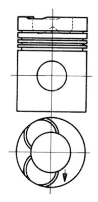 Piston - 90741600 KOLBENSCHMIDT - 0379800, 104005, 80-5104-00