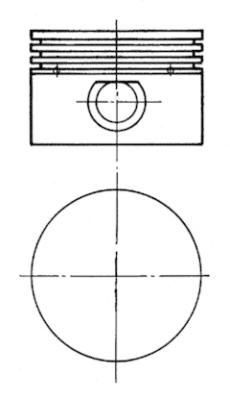 90843630, Píst, Kompletní píst - včetně kroužků a čepu, Píst komp.kompr., KOLBENSCHMIDT, 0041504, 090212, 00415, 00415.., 415