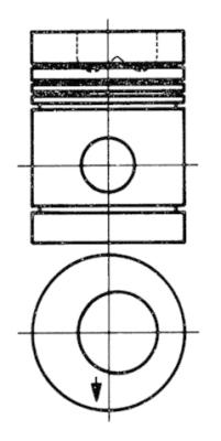 Kolben - 91353600 KOLBENSCHMIDT - 421110, 421111, 421112