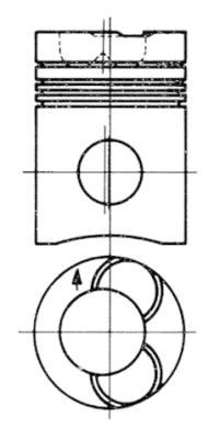 Piston - 91359600 KOLBENSCHMIDT - 422530, 422531, 422532