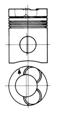 Piston - 91360600 KOLBENSCHMIDT - 275038, 0377300, 120121