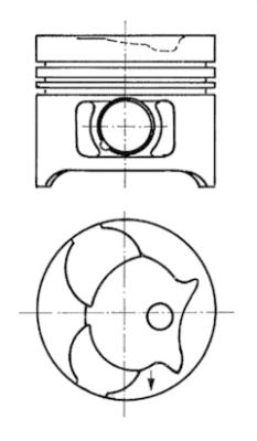 Piston - 91372620 KOLBENSCHMIDT - 0022402, 089140, 80-1070-50