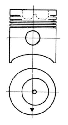 91753600, Píst, Kompletní píst - včetně kroužků a čepu, Píst komp.D 227/327/kom.56,00/čep 32,00mm, KOLBENSCHMIDT, 12167022, 7701022282, 6.327.0.160.004.7, 7701023108, 6.327.0.160.009.7, 100144, 1514500, 100144B2F1, 10093107110000, 10093-1071-10000, 632701600047, 632701600097