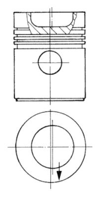 92144800, Kolben, Kolben komplett mit Ringen und Bolzen, KOLBENSCHMIDT, 86780, 86940, 89207, 0433010, 101017, 350115, 101017+, 433010, 68367