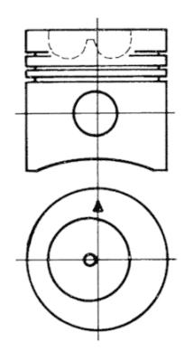 93069600, Kolben, Kolben komplett mit Ringen und Bolzen, KOLBENSCHMIDT, 12160520, 6.228.0.160.001.7, F-281201310020, 105118, 1515400, 105118+RI, 622801600017, F281201310020