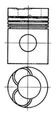 Píst - 93166600 KOLBENSCHMIDT - 466320, 466321, 466322