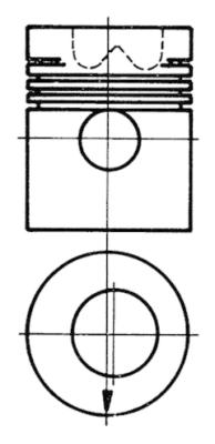 93175600, Kolben, Kolben komplett mit Ringen und Bolzen, KOLBENSCHMIDT, 0436600, 101017, 350060STD, 101017+B1, 350060, 436600, 86774, 89204