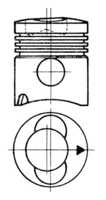 Piston - 93315600 KOLBENSCHMIDT - 02133580, 02137206, 02137974