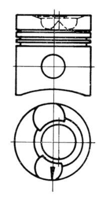 99453600, Kolben, Kolben komplett mit Ringen und Bolzen, KOLBENSCHMIDT, 0385000, 385000