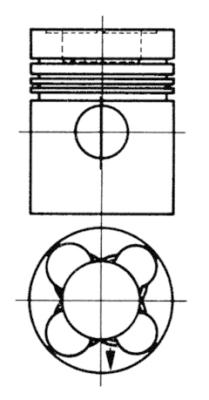 93568600, Piston, Complete piston with rings and pin, KOLBENSCHMIDT, 3450301017, 3450303717, 3450304217, 3450304717, 3550304017, 3550304517, 3550307417, 3550307917, A3450301017, A3450303717, A3450304217, A3450304717, A3550304017, A3550304517, A3550307417, A3550307917, 0035400, 128009, 175-9277, 20910335500, 80-1035-00, 128009RI, 20910335509, 12810114112800, 12810-1141-12800, 1759277, 35400