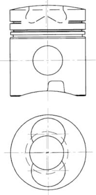 Piston - 94486700 KOLBENSCHMIDT - 0999300, 102061, 999300