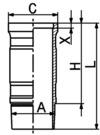 89935110, Cylinder Sleeve, Cylinder liner, KOLBENSCHMIDT, 150117-00026, 2043067, 2254875, 061LW00120001, 15-570090-00, 061LW00121001