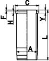 Cylinder Sleeve - 88868110 KOLBENSCHMIDT - 271160, 271160-4, 2711604