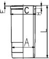 89585110, Cylinder Sleeve, Cylinder liner, KOLBENSCHMIDT, 271159, 271159-6, 037SK50026000, 14-450890-00, 760.358, 037WN49