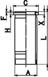 89924110, Zylinderlaufbuchse, Zylinderlaufbuchse, KOLBENSCHMIDT, 1603977, 1603978, 1949832, 2117828