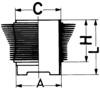 Cylinder Sleeve - 88669110 KOLBENSCHMIDT - 039101301C, 14-900120-00, 503WR10